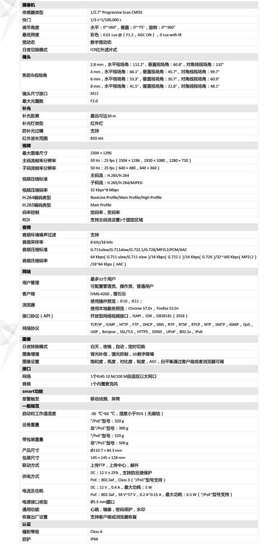 DS-IPC-T13H-IA(POE)
